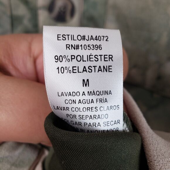 Women Cest Toi Jacket M Green Tie Dye Faux Suede Utility Crop Grunge Indie NEW - Picture 4 of 11